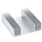 Flat Shape Aluminum Heatsink Extrusion Profiles Heat Dissipation OEM Design