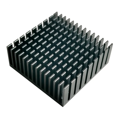 Electronic Aluminium Heatsink Profiles Black Anodized Welding