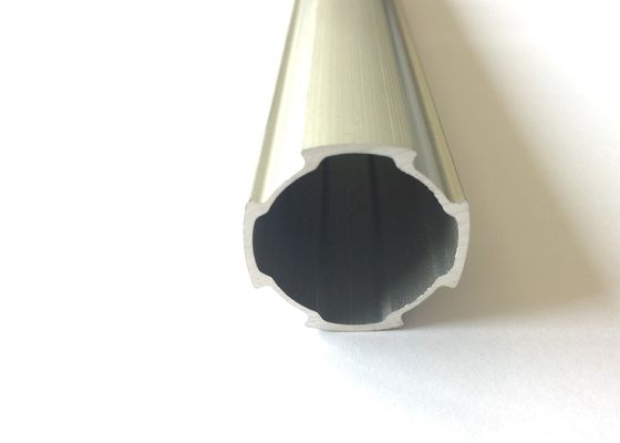 Linear Slide D28mm Lean Tube Aluminium Extrusion Profiles With Flat Side